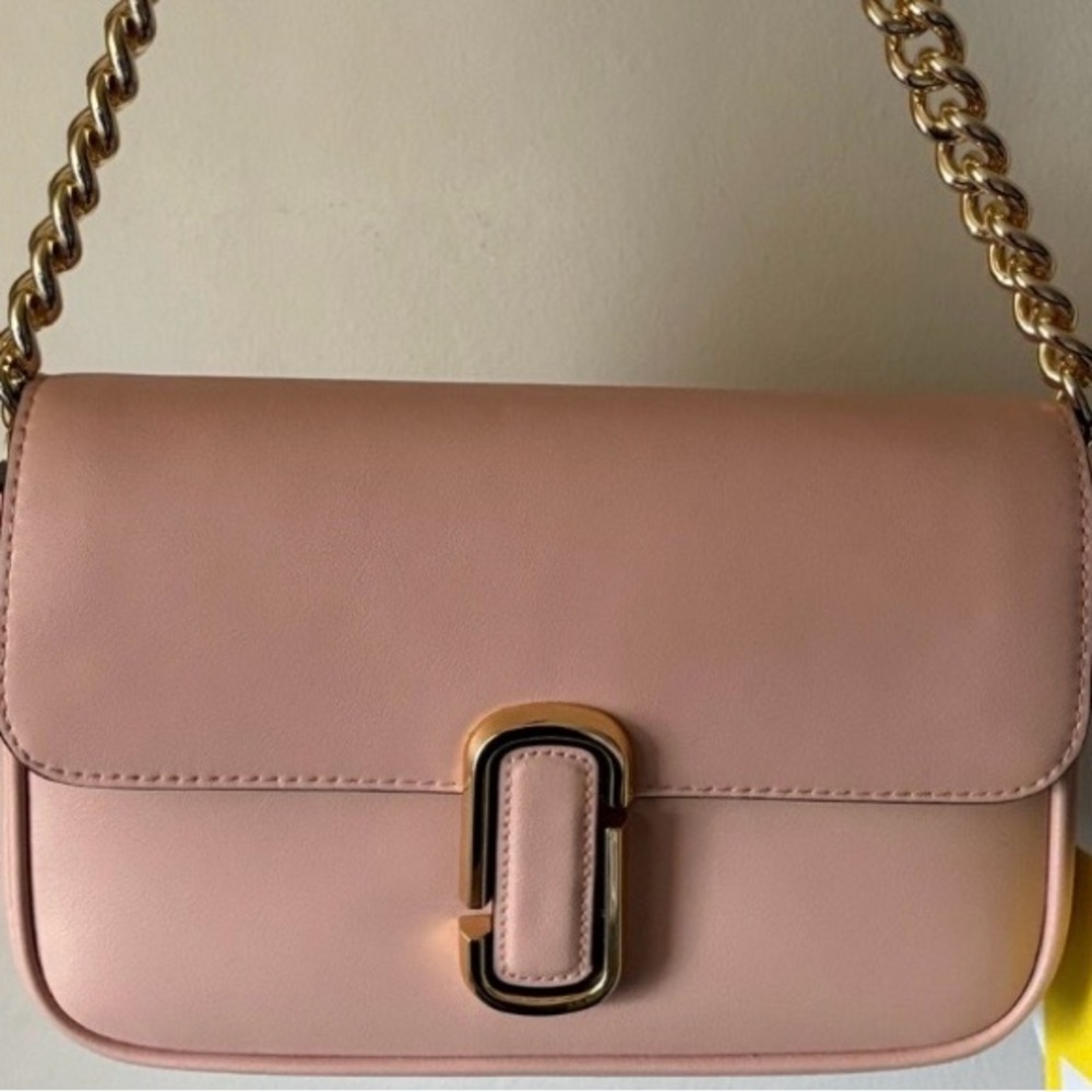Marc Jacobs Pink (Rose) Mini Shoulder Bag with Gold Chain
